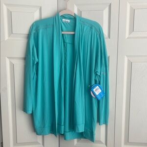 Columbia PFG Womens Open-Front Knit Cover Up Wrap UPF 50.  #0114
